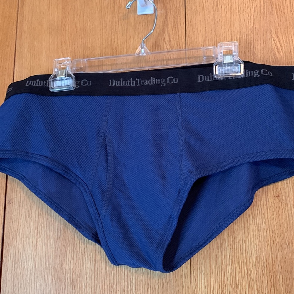New Duluth Buck Naked Performance Briefs Underwear lightweight 2XL XXL Blue